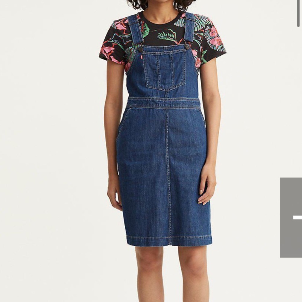 Levi’s denim skirtall overalls sm